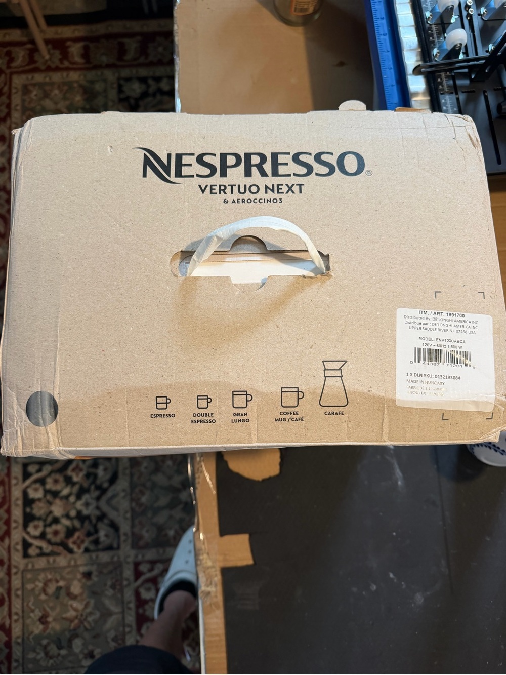 Nespresso Vertuo Next Coffee and Espresso Maker - Black & Silver New in box - Picture 5 of 6